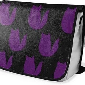 شنطة ماسنجر مدرسية مطبوعة رقمية بحزام اسود للبنات والاولاد من لو جاردين دو لين، شنطة ماسنجر للطلاب، شنط كتف مقاس 29 × 36 سم