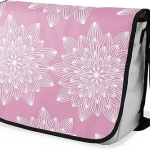 بوناميزون شنطة ماسنجر مدرسية مطبوعة رقميا مع حزام اسود للطلاب، شنطة كروس وشنطة ساعي، شنطة كتف للمدرسة، العودة الى المدرسة، المقاس: 29 × 36 سم