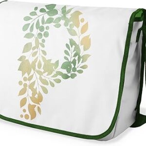 شنطة ماسنجر مدرسية مطبوعة رقميا مع احزمة كاكي للبنات والاولاد من لو جاردين دو لين، شنطة ماسنجر للطلاب، شنط كتف مقاس 29 × 36 سم