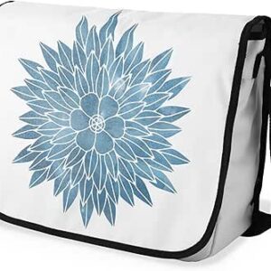 بوناميزون شنطة ماسنجر مدرسية مطبوعة رقميا مع حزام اسود للطلاب، شنطة كروس وشنطة ساعي، شنطة كتف للمدرسة، العودة الى المدرسة، المقاس: 29 × 36 سم