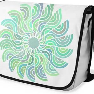 بوناميزون شنطة ماسنجر مدرسية مطبوعة رقميا مع حزام اسود للطلاب، شنطة كروس وشنطة ساعي، شنطة كتف للمدرسة، العودة الى المدرسة، المقاس: 29 × 36 سم