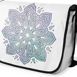 بوناميزون شنطة ماسنجر مدرسية مطبوعة رقميا مع حزام اسود للطلاب، شنطة كروس وشنطة ساعي، شنطة كتف للمدرسة، العودة الى المدرسة، المقاس: 29 × 36 سم