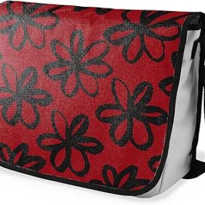 شنطة ماسنجر مدرسية مطبوعة رقمية بحزام اسود للبنات والاولاد من لو جاردين دو لين، شنطة ماسنجر للطلاب، شنط كتف مقاس 29 × 36 سم