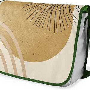 شنطة ماسنجر مدرسية مطبوعة رقميا مع احزمة كاكي للبنات والاولاد من لو جاردين دو لين، شنطة ماسنجر للطلاب، شنط كتف مقاس 29 × 36 سم