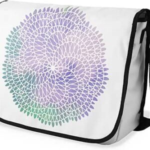 بوناميزون شنطة ماسنجر مدرسية مطبوعة رقميا مع حزام اسود للطلاب، شنطة كروس وشنطة ساعي، شنطة كتف للمدرسة، العودة الى المدرسة، المقاس: 29 × 36 سم