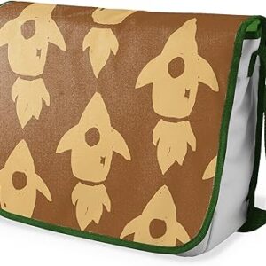 شنطة ماسنجر مدرسية مطبوعة رقميا مع احزمة كاكي للبنات والاولاد من لو جاردين دو لين، شنطة ماسنجر للطلاب، شنط كتف مقاس 29 × 36 سم