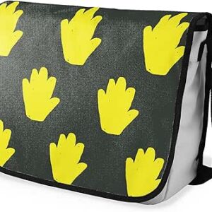 بوناميزون شنطة ماسنجر مدرسية مطبوعة رقميا مع حزام اسود للطلاب، شنطة كروس وشنطة ساعي، شنطة كتف للمدرسة، العودة الى المدرسة، المقاس: 29 × 36 سم