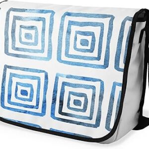 شنطة ماسنجر مدرسية مطبوعة رقمية بحزام اسود للبنات والاولاد من لو جاردين دو لين، شنطة ماسنجر للطلاب، شنط كتف مقاس 29 × 36 سم