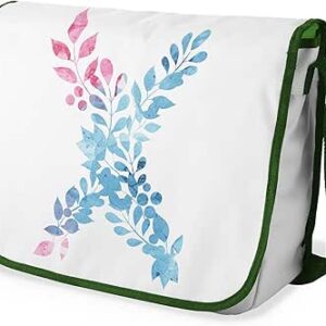 شنطة ماسنجر مدرسية مطبوعة رقميا مع احزمة كاكي للبنات والاولاد من لو جاردين دو لين، شنطة ماسنجر للطلاب، شنط كتف مقاس 29 × 36 سم