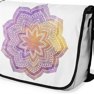 شنطة ماسنجر مدرسية مطبوعة رقمية بحزام اسود للبنات والاولاد من لو جاردين دو لين، شنطة ماسنجر للطلاب، شنط كتف مقاس 29 × 36 سم