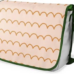 بوناميزون شنطة ماسنجر مدرسية مطبوعة رقميا مع حزام كاكي للطلاب، شنطة كروس وشنطة ساعي، شنطة كتف للمدرسة، العودة الى المدرسة، المقاس: 29 × 36 سم