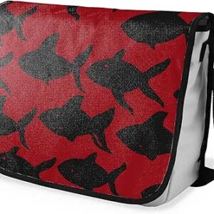 شنطة ماسنجر مدرسية مطبوعة رقمية بحزام اسود للبنات والاولاد من لو جاردين دو لين، شنطة ماسنجر للطلاب، شنط كتف مقاس 29 × 36 سم