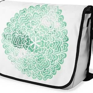 بوناميزون شنطة ماسنجر مدرسية مطبوعة رقميا مع حزام اسود للطلاب، شنطة كروس وشنطة ساعي، شنطة كتف للمدرسة، العودة الى المدرسة، المقاس: 29 × 36 سم