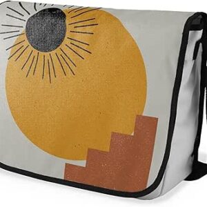 شنطة ماسنجر مدرسية مطبوعة رقمية بحزام اسود للبنات والاولاد من لو جاردين دو لين، شنطة ماسنجر للطلاب، شنط كتف مقاس 29 × 36 سم