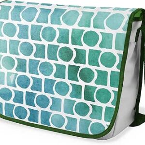 بونامايسون حقيبة مدرسية رسول مطبوعة رقميًا مع حزام كاكي للطلاب ، حقيبة كروس بودي ، حقيبة ساعي ، حقيبة كتف للمدرسة، العودة إلى المدرسة، الحجم: 29 × 36 سم، ألوان متعددة