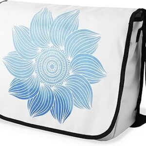 بوناميزون شنطة ماسنجر مدرسية مطبوعة رقميا مع حزام اسود للطلاب، شنطة كروس وشنطة ساعي، شنطة كتف للمدرسة، العودة الى المدرسة، المقاس: 29 × 36 سم