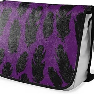 بوناميزون شنطة ماسنجر مدرسية مطبوعة رقميا مع حزام اسود للطلاب، شنطة كروس وشنطة ساعي، شنطة كتف للمدرسة، العودة الى المدرسة، المقاس: 29 × 36 سم