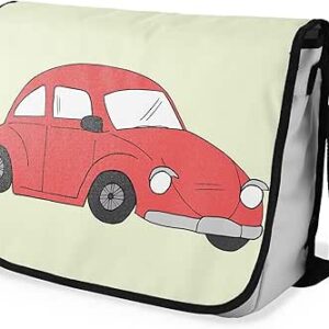 شنطة ماسنجر مدرسية مطبوعة رقمية بحزام اسود للبنات والاولاد من لو جاردين دو لين، شنطة ماسنجر للطلاب، شنط كتف مقاس 29 × 36 سم