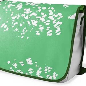 بوناميزون شنطة ماسنجر مدرسية مطبوعة رقميا مع حزام كاكي للطلاب، شنطة كروس وشنطة ساعي، شنطة كتف للمدرسة، العودة الى المدرسة، المقاس: 29 × 36 سم