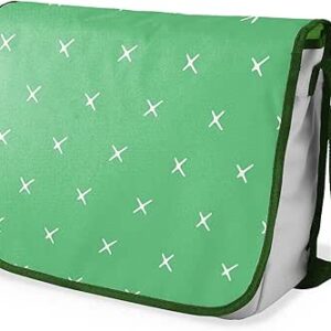 شنطة ماسنجر مدرسية مطبوعة رقميا مع احزمة كاكي للبنات والاولاد من لو جاردين دو لين، شنطة ماسنجر للطلاب، شنط كتف مقاس 29 × 36 سم