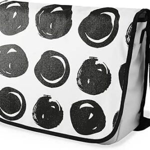 بوناميزون شنطة ماسنجر مدرسية مطبوعة رقميا مع حزام اسود للطلاب، شنطة كروس وشنطة ساعي، شنطة كتف للمدرسة، العودة الى المدرسة، المقاس: 29 × 36 سم