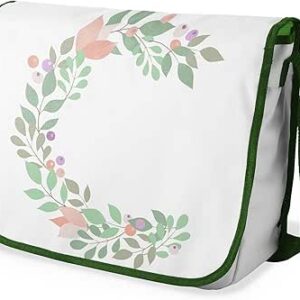 شنطة ماسنجر مدرسية مطبوعة رقميا مع احزمة كاكي للبنات والاولاد من لو جاردين دو لين، شنطة ماسنجر للطلاب، شنط كتف مقاس 29 × 36 سم