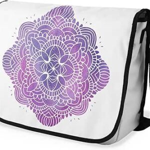 بوناميزون شنطة ماسنجر مدرسية مطبوعة رقميا مع حزام اسود للطلاب، شنطة كروس وشنطة ساعي، شنطة كتف للمدرسة، العودة الى المدرسة، المقاس: 29 × 36 سم