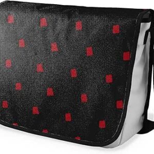 شنطة ماسنجر مدرسية مطبوعة رقمية بحزام اسود للبنات والاولاد من لو جاردين دو لين، شنطة ماسنجر للطلاب، شنط كتف مقاس 29 × 36 سم