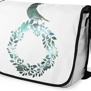 بوناميزون شنطة ماسنجر مدرسية مطبوعة رقميا مع حزام اسود للطلاب، شنطة كروس وشنطة ساعي، شنطة كتف للمدرسة، العودة الى المدرسة، المقاس: 29 × 36 سم