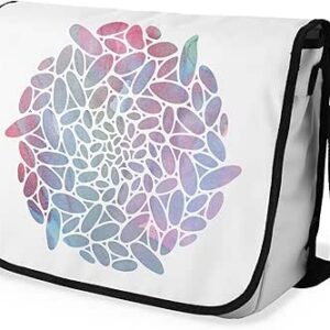 شنطة ماسنجر مدرسية مطبوعة رقمية بحزام اسود للبنات والاولاد من لو جاردين دو لين، شنطة ماسنجر للطلاب، شنط كتف مقاس 29 × 36 سم