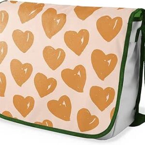 شنطة ماسنجر مدرسية مطبوعة رقميا مع احزمة كاكي للبنات والاولاد من لو جاردين دو لين، شنطة ماسنجر للطلاب، شنط كتف مقاس 29 × 36 سم