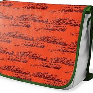 بوناميزون شنطة ماسنجر مدرسية مطبوعة رقميا مع حزام كاكي للطلاب، شنطة كروس وشنطة ساعي، شنطة كتف للمدرسة، العودة الى المدرسة، المقاس: 29 × 36 سم