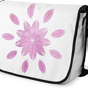 بوناميزون شنطة ماسنجر مدرسية مطبوعة رقميا مع حزام اسود للطلاب، شنطة كروس وشنطة ساعي، شنطة كتف للمدرسة، العودة الى المدرسة، المقاس: 29 × 36 سم