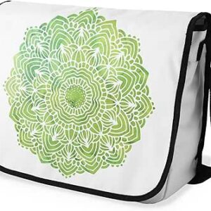 بوناميزون شنطة ماسنجر مدرسية مطبوعة رقميا مع حزام اسود للطلاب، شنطة كروس وشنطة ساعي، شنطة كتف للمدرسة، العودة الى المدرسة، المقاس: 29 × 36 سم