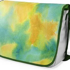 شنطة ماسنجر مدرسية مطبوعة رقميا مع احزمة كاكي للبنات والاولاد من لو جاردين دو لين، شنطة ماسنجر للطلاب، شنط كتف مقاس 29 × 36 سم