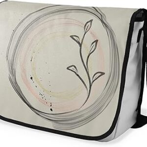 بوناميزون شنطة ماسنجر مدرسية مطبوعة رقميا مع حزام اسود للطلاب، شنطة كروس وشنطة ساعي، شنطة كتف للمدرسة، العودة الى المدرسة، المقاس: 29 × 36 سم