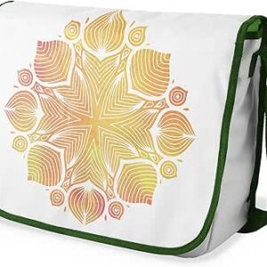 شنطة ماسنجر مدرسية مطبوعة رقميا مع احزمة كاكي للبنات والاولاد من لو جاردين دو لين، شنطة ماسنجر للطلاب، شنط كتف مقاس 29 × 36 سم