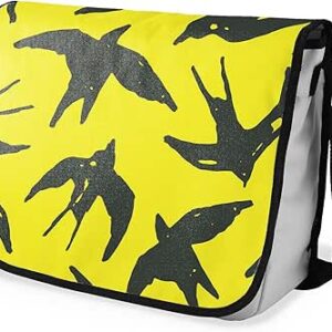 شنطة ماسنجر مدرسية مطبوعة رقمية بحزام اسود للبنات والاولاد من لو جاردين دو لين، شنطة ماسنجر للطلاب، شنط كتف مقاس 29 × 36 سم