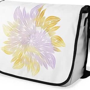 بوناميزون شنطة ماسنجر مدرسية مطبوعة رقميا مع حزام اسود للطلاب، شنطة كروس وشنطة ساعي، شنطة كتف للمدرسة، العودة الى المدرسة، المقاس: 29 × 36 سم