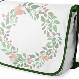 شنطة ماسنجر مدرسية مطبوعة رقميا مع احزمة كاكي للبنات والاولاد من لو جاردين دو لين، شنطة ماسنجر للطلاب، شنط كتف مقاس 29 × 36 سم