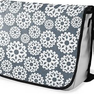 بوناميزون شنطة ماسنجر مدرسية مطبوعة رقميا مع حزام اسود للطلاب، شنطة كروس وشنطة ساعي، شنطة كتف للمدرسة، العودة الى المدرسة، المقاس: 29 × 36 سم