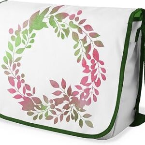 بوناميزون شنطة ماسنجر مدرسية مطبوعة رقميا مع حزام كاكي للطلاب، شنطة كروس وشنطة ساعي، شنطة كتف للمدرسة، العودة الى المدرسة، المقاس: 29 × 36 سم، ألوان متعددة