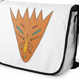 بوناميزون شنطة ماسنجر مدرسية مطبوعة رقميا مع حزام اسود للطلاب، شنطة كروس وشنطة ساعي، شنطة كتف للمدرسة، العودة الى المدرسة، المقاس: 29 × 36 سم