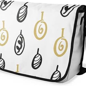 شنطة ماسنجر مدرسية مطبوعة رقمية بحزام اسود للبنات والاولاد من لو جاردين دو لين، شنطة ماسنجر للطلاب، شنط كتف مقاس 29 × 36 سم