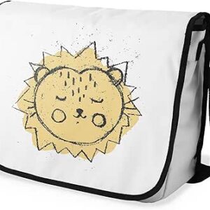 شنطة ماسنجر مدرسية مطبوعة رقمية بحزام اسود للبنات والاولاد من لو جاردين دو لين، شنطة ماسنجر للطلاب، شنط كتف مقاس 29 × 36 سم