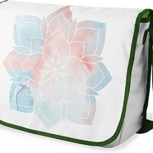 بوناميزون شنطة ماسنجر مدرسية مطبوعة رقميا مع حزام كاكي للطلاب، شنطة كروس وشنطة ساعي، شنطة كتف للمدرسة، العودة الى المدرسة، المقاس: 29 × 36 سم، ألوان متعددة