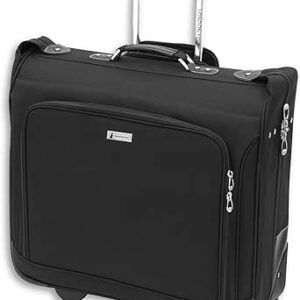 لندن فوغ حقيبة ملابس بعجلات مقاس 44 انش من باكنغهام أسود 44-Inch بوليستر