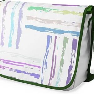 بوناميزون شنطة ماسنجر مدرسية مطبوعة رقميا مع حزام كاكي للطلاب، شنطة كروس وشنطة ساعي، شنطة كتف للمدرسة، العودة الى المدرسة، المقاس: 29 × 36 سم