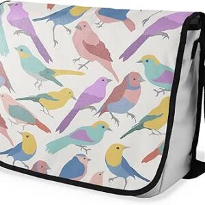 بوناميزون شنطة ماسنجر مدرسية مطبوعة رقميا مع حزام اسود للطلاب، شنطة كروس وشنطة ساعي، شنطة كتف للمدرسة، العودة الى المدرسة، المقاس: 29 × 36 سم