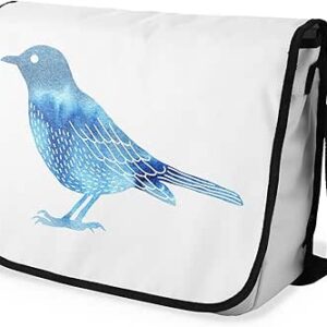 بوناميزون شنطة ماسنجر مدرسية مطبوعة رقميا مع حزام اسود للطلاب، شنطة كروس وشنطة ساعي، شنطة كتف للمدرسة، العودة الى المدرسة، المقاس: 29 × 36 سم